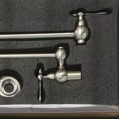 شیر دیواری استیل ضدزنگ با بازوی دو قسمتی