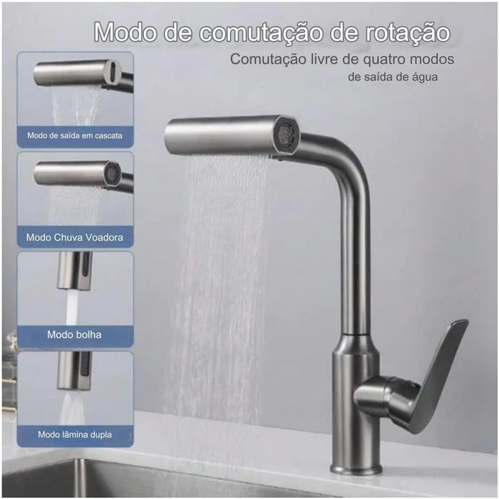 طراحی ارگونومیک شیر ظرفشویی شاوری