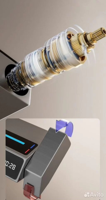 طراحی لوکس دوش حمام پیانویی با نمایشگر دیجیتال و LED