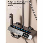 دوش حمام پیانویی دیجیتال با نمایشگر دما و خط LED نورانی