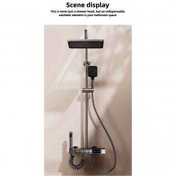 کنترلر پیانویی دوش حمام با نمایشگر LED و نور خطی