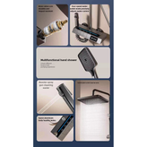 دوش حمام با خط LED سه رنگ در حین کار