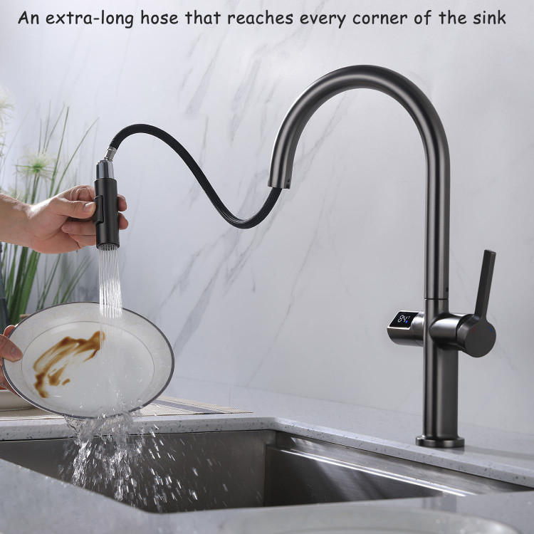 نمایشگر دیجیتال دمای آب شیر ظرفشویی HuaDiao