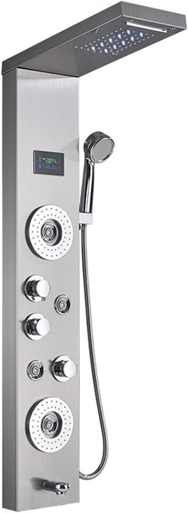 نورپردازی LED در پنل دوش هوشمند PING