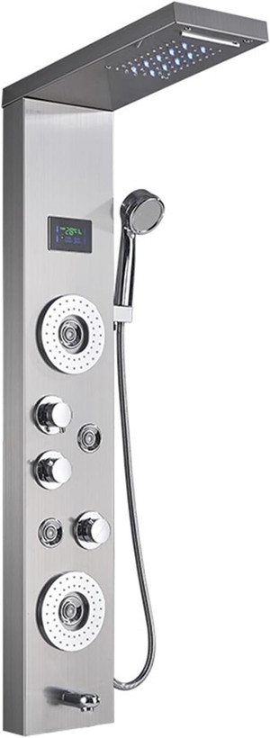 نورپردازی LED در پنل دوش هوشمند PING