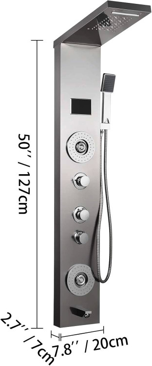 بستهبندی و لوازم جانبی همراه پنل دوش PING