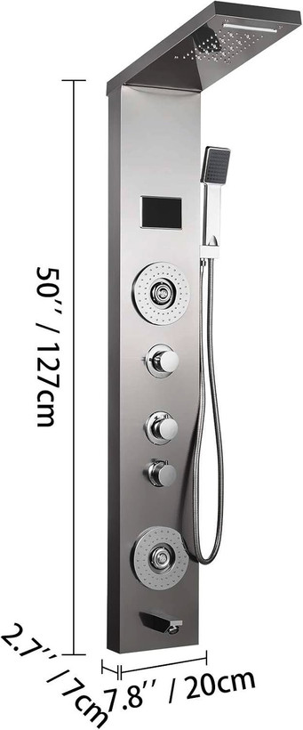 بستهبندی و لوازم جانبی همراه پنل دوش PING