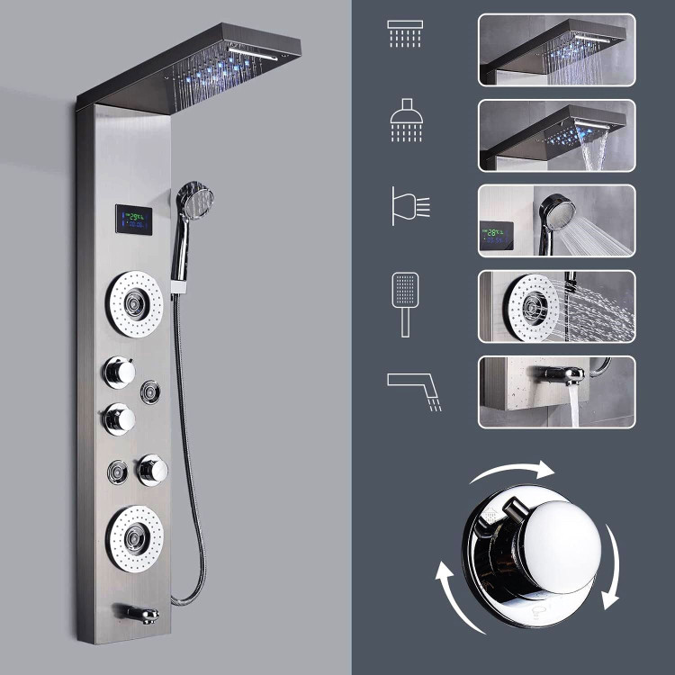 نمای کلی پنل دوش دیجیتال دبی دیجی کالا