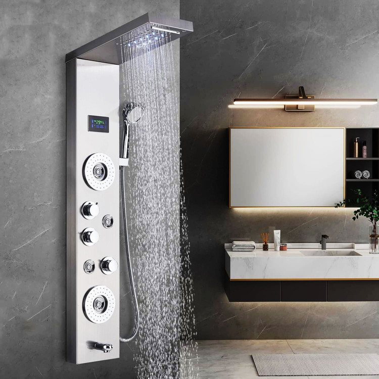 بدنه استیل ضد زنگ پنل دوش PING