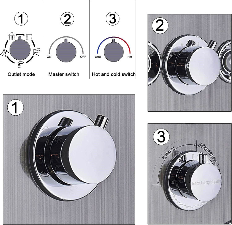 تجربه دوش لاکچری با سیستم ماساژ آبی