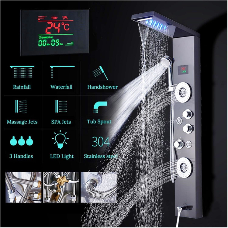 کنترل هوشمند دما در پنل دوش PING