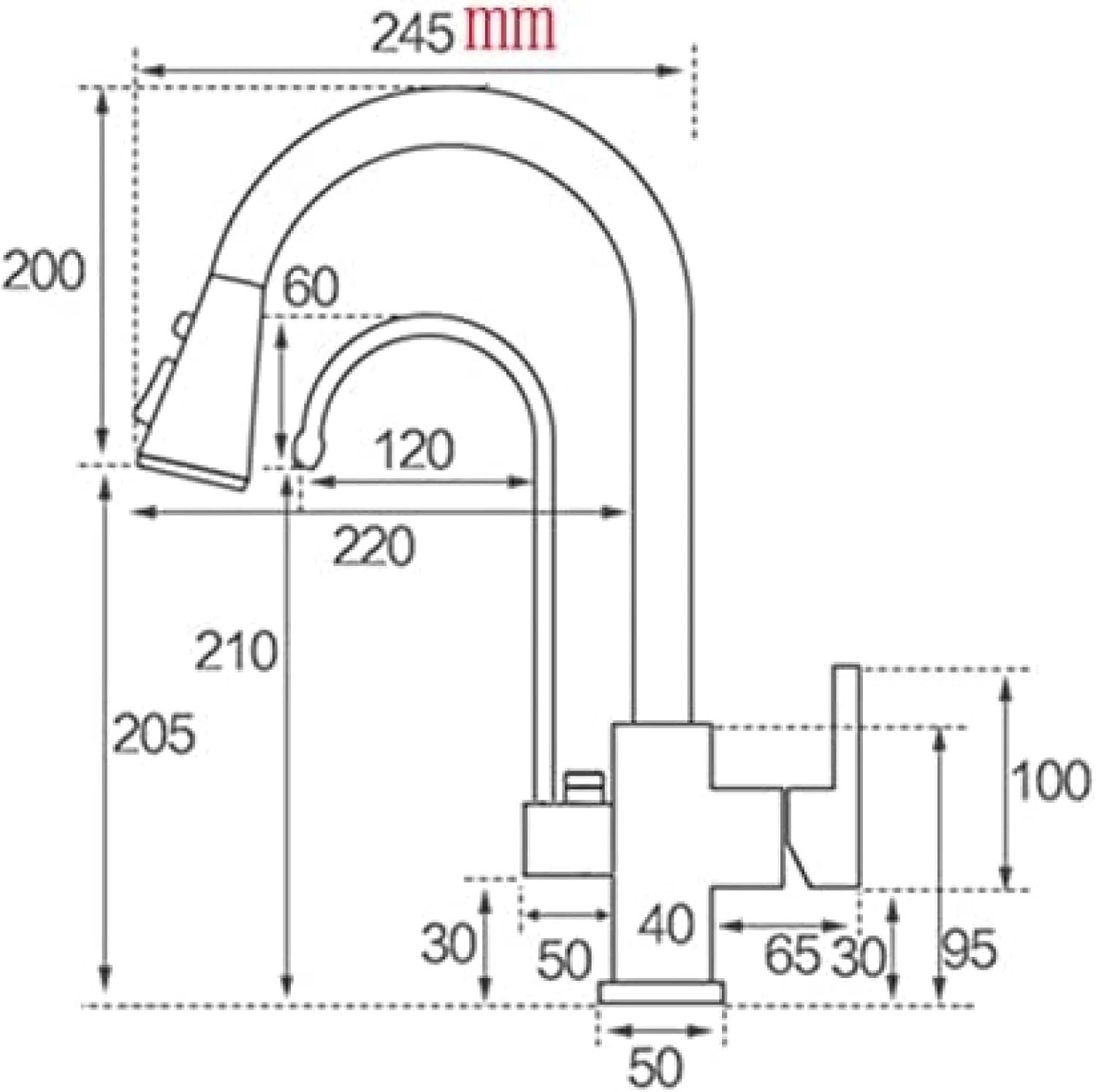 شیر ظرفشویی دو کاره شاوری 360 درجه مدل آب تصفیه دار برند هوادیائو