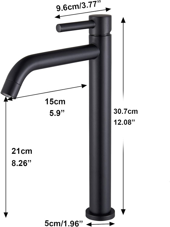 بدنه ضدجرم شیر روشویی بلند BRIMIX FLOW 90