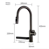 نمای شیر در آشپزخانه با دکوراسیون مدرن