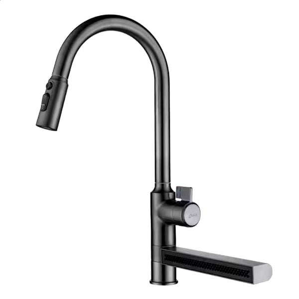 نمای شیر در آشپزخانه با دکوراسیون مدرن