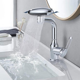 شیر روشویی با طراحی لوکس و خروجی آب آبشاری، اسپری و خطی