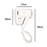 فضای داخلی هتل با تجهیز سشوار دیواری