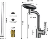 حالت پاشش بارانی شیر روشویی چهار حالته هوادیائو