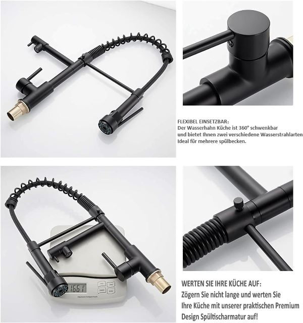 شیر ظرفشویی بلند هایشین مناسب آشپزخانههای حرفهای