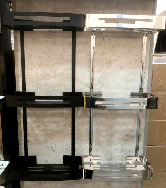 قفسه حمام استیل ضدزنگ برند Hyshin در محیط حمام مدرن