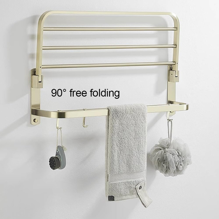 گیرههای محکم رخت آویز تاشو برای حوله و لباس