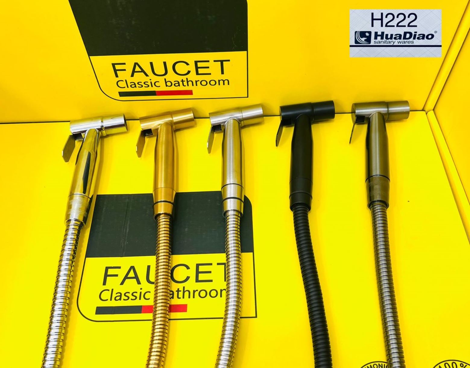 شطاف دستی SUS304 با روکش براش و کیفیت لوکس در حمام مدرن