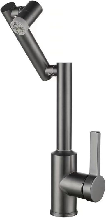 شیر آشپزخانه رباتیک خاکستری با قابلیت چرخش 360 درجه