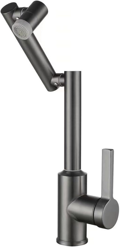 شیر آشپزخانه رباتیک خاکستری با قابلیت چرخش 360 درجه