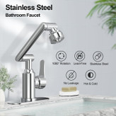 تنوع رنگ کروم و طلایی در شیر روشویی تمامجهت برای دکوراسیون لوکس