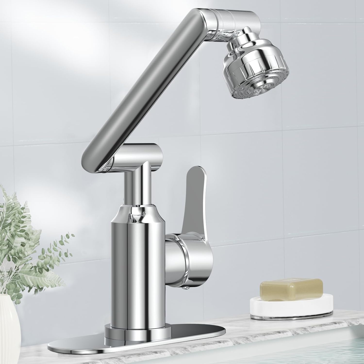 صرفه‌جویی در مصرف آب با شیرآلات کم مصرف 360 درجه چرخشی