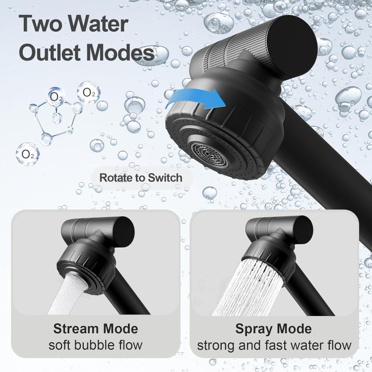 شیر روشویی مدرن با قابلیت چرخش 360 درجه برای سینک ظرفشویی