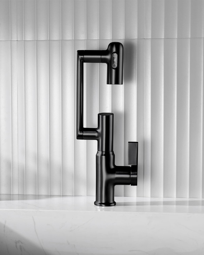 شیر روشویی با امکان تنظیم آب گرم و سرد