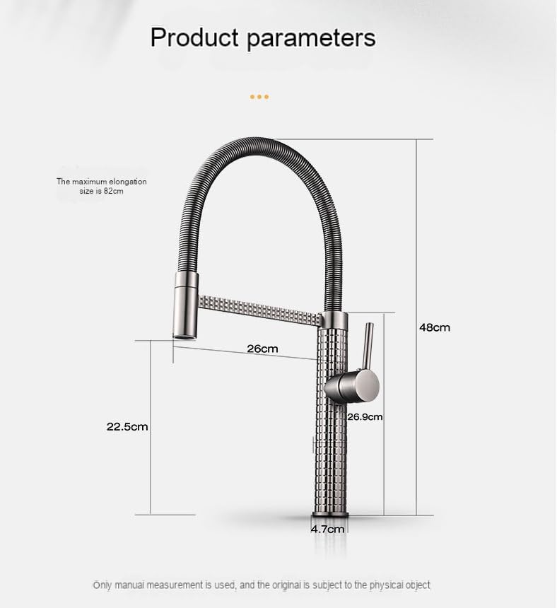 نمای نزدیک شیر آب ظرفشویی هوادیائو - کلاسیک و مدرن - برنج توخالی با پوشش برنزی