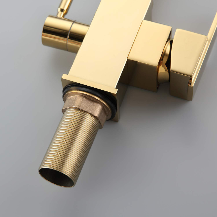 نصب آسان شیر ظرفشویی دوکاره فلت با کیفیت برنز