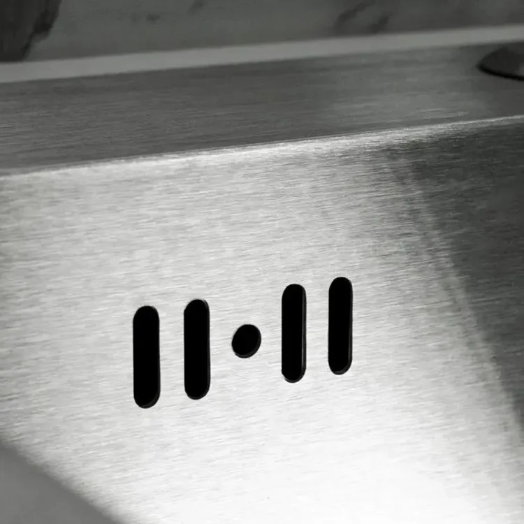 سینک ظرفشویی تک لگن هوادیائو مدل 60×45 - نمای جلو