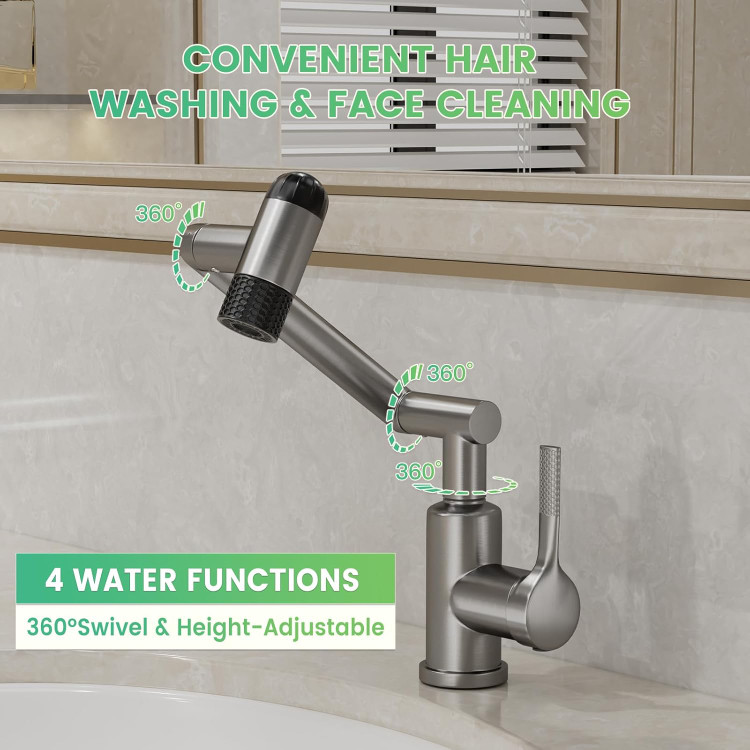 نمای از نزدیک از اهرم تنظیم حالت پاشش شیر هوادیائو