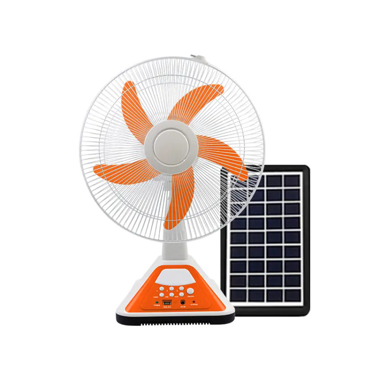 پنکه رومیزی شارژی خورشیدی Easy Power مدل EP-317A در رنگ مشکی