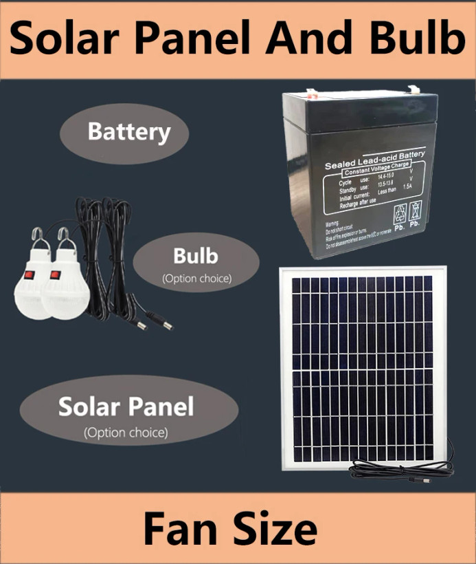 پنکه خورشیدی با پرههای 5 تکه برای باددهی یکنواخت