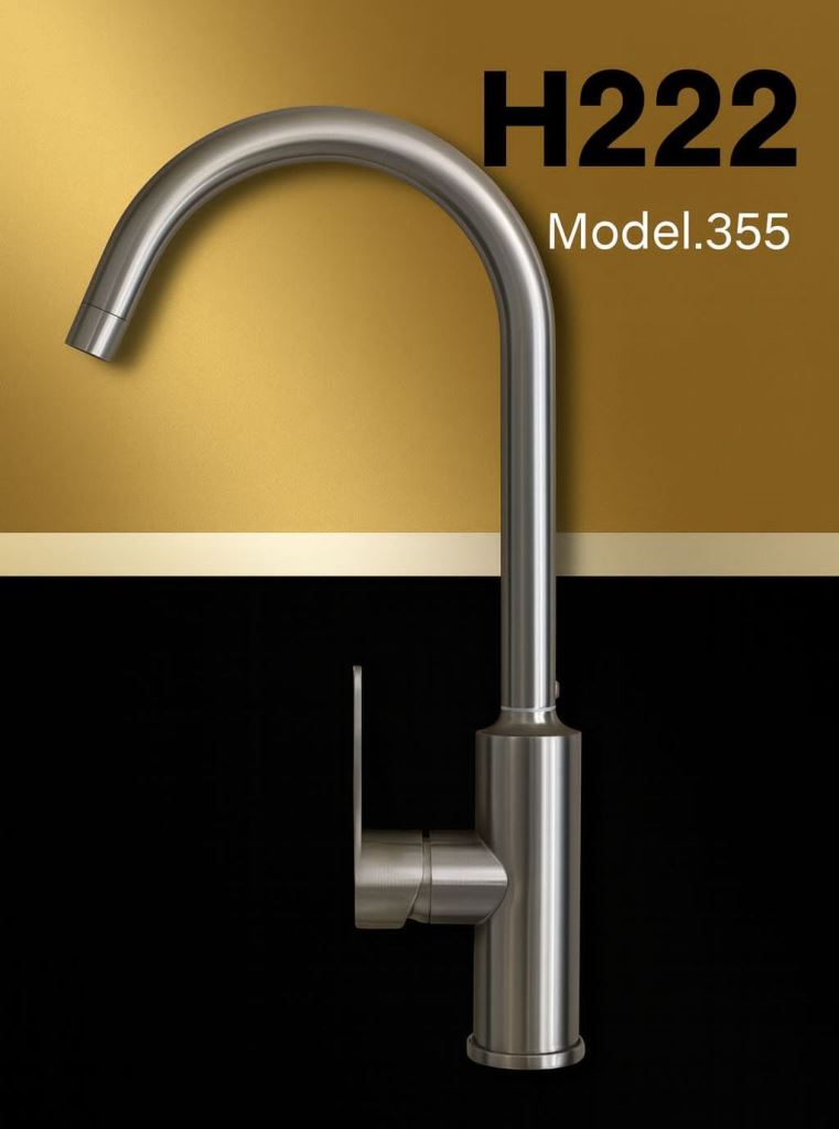 شیر ظرفشویی مدرن Hyshin مدل 355 با طراحی آبشاری و صفحه نمایش لمسی