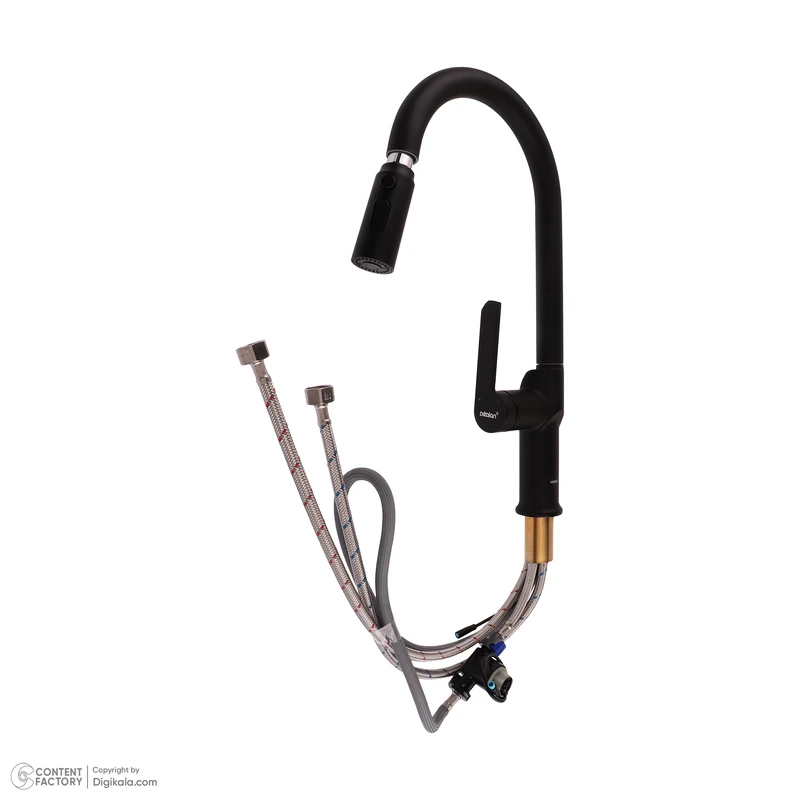 رنگ‌بندی مشکی و کروم شیر دیکالان مدل شاوری نمایشگردار