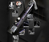 سینک آبشاری HuaDiao با نمایشگر دیجیتال و طراحی پیانویی در آشپزخانه مدرن