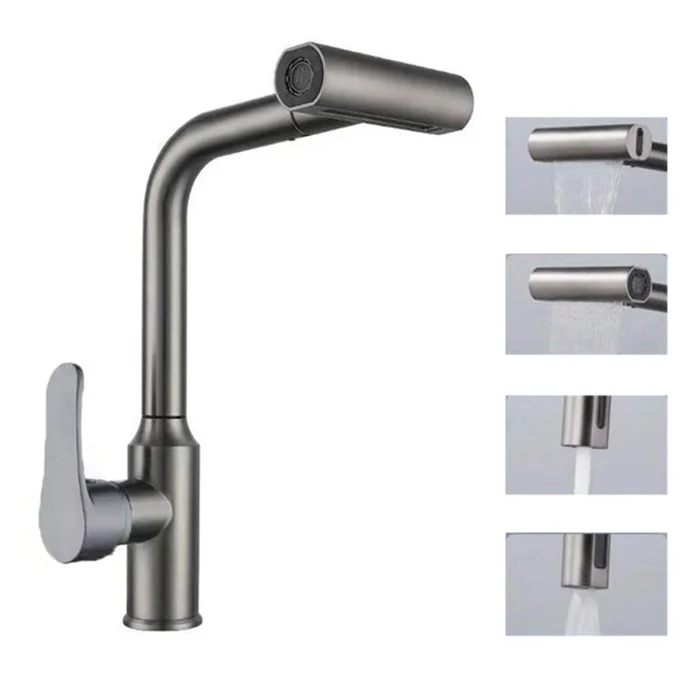 شیر ظرفشویی چهارحالته با کلید تغییر حالت آسان - مناسب برای آشپزخانه ایرانی