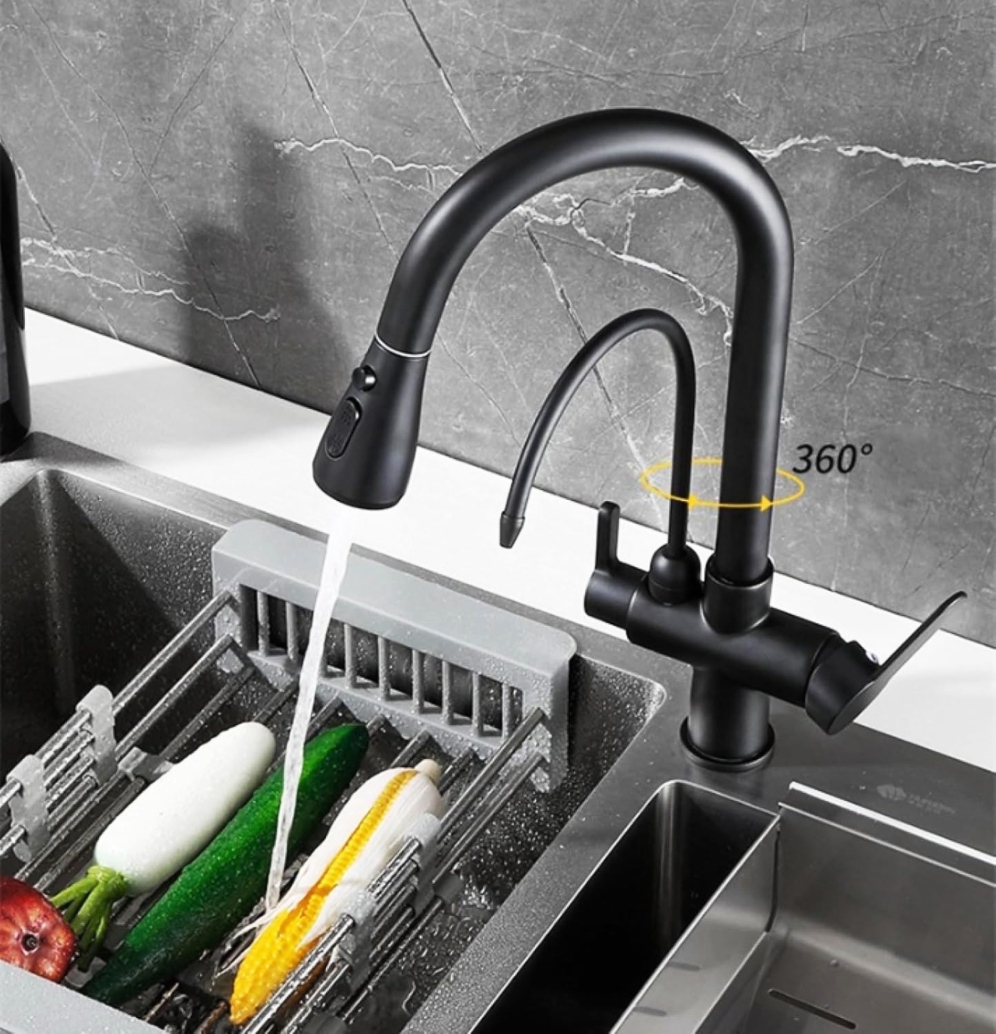 حالت پاشش اسپری (spray) برای شستشوی ظریف میوه و سبزی