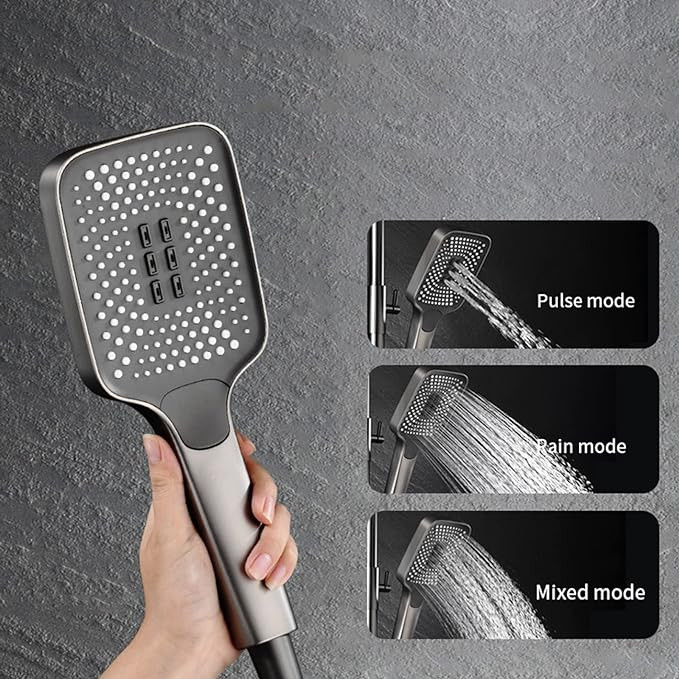 پنل دوش پیانویی دیکالان مدل DKL90831 با برقکاری آب و بدنه دودی