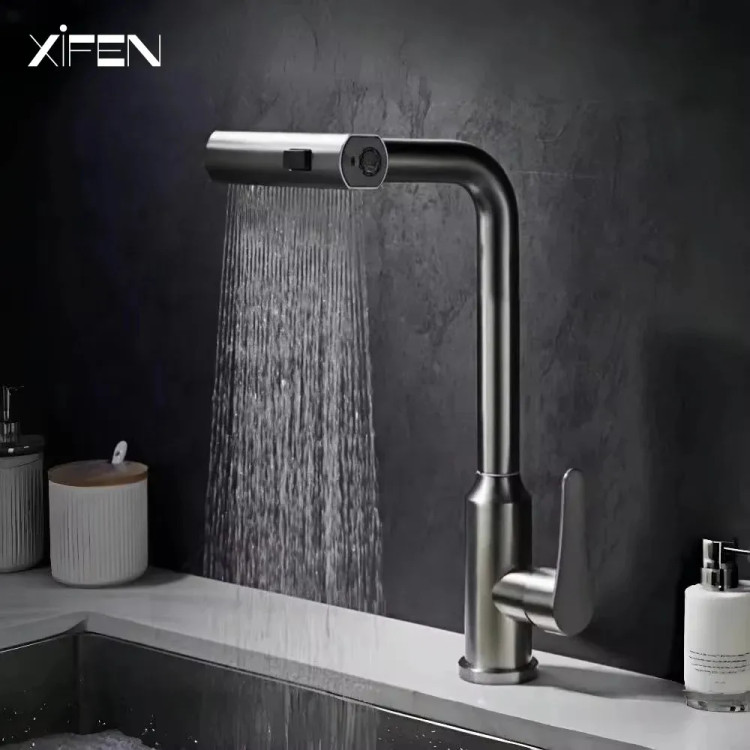 پاشش اسپری برای شستشوی ظروف حساس در شیر ظرفشویی هوادیو