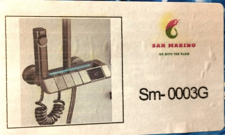 نمودار نصب آسان دوش دیجیتال سان مارینو