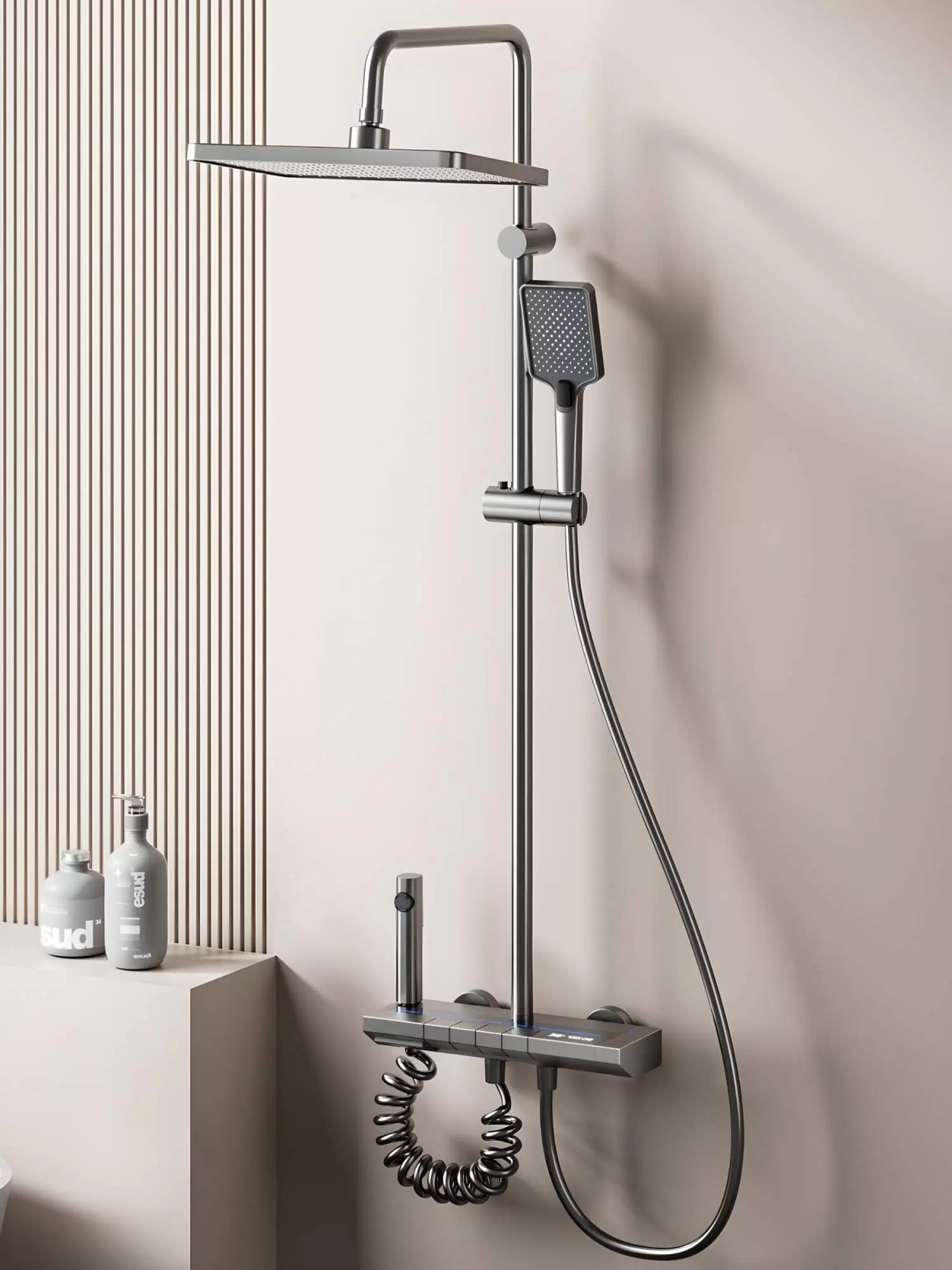 نمودار نصب آسان دوش پیانویی هوشمند سان مارینو