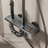 دوش پیانویی هوشمند سان مارینو مدل C4119 با طراحی گرند پیانو در حمام مدرن