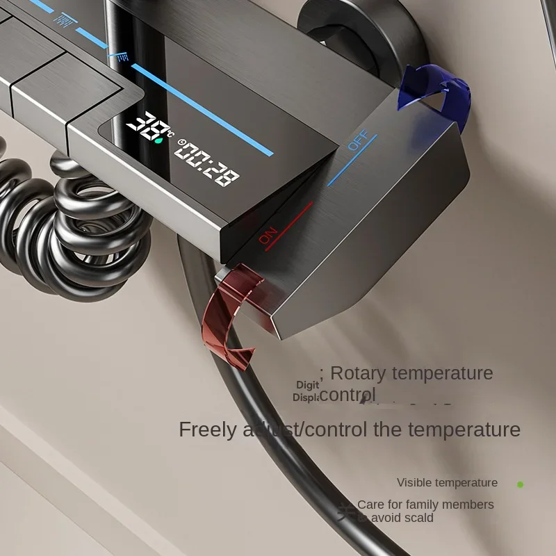 دوش پیانویی هوشمند سان مارینو مدل C4119 با طراحی گرند پیانو در حمام مدرن