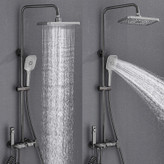 دوش حمام پیانویی نمایشگر دیجیتال، کنترل دقیق دما و فشار آب – آرامش و ایمنی یکجا.